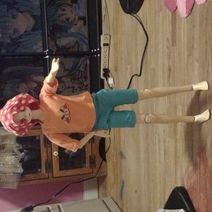 Bjd anime male doll full set no eyes no wig